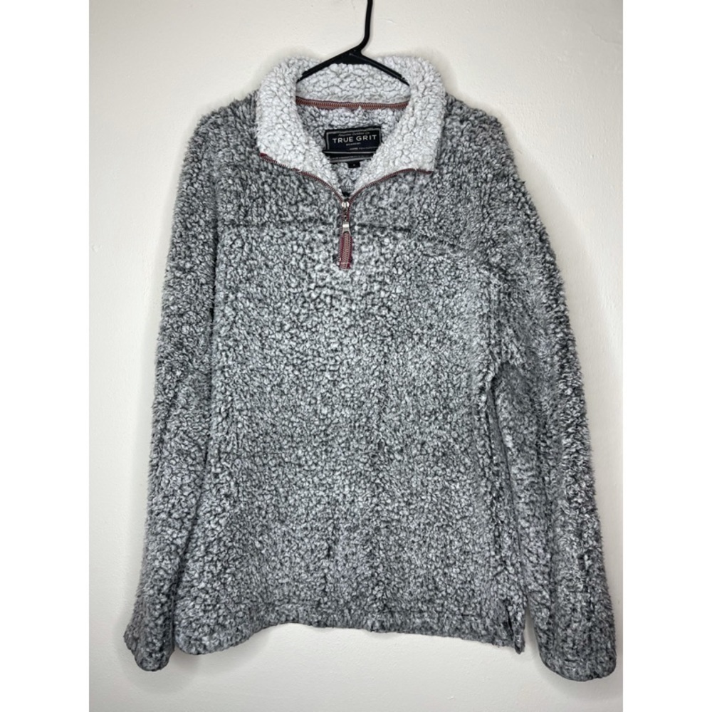 True Grit Men’s Sherpa Frost Tipped Pile 1/4 Pullover Jacket
